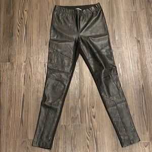 Leather leggings
